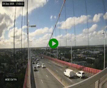 Webcam autoroute sur le périphérique de Bordeaux (A630) au nord de la ville. Caméra située sur le Pont d'Aquitaine.