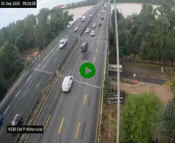 Webcam sur le périphérique de Bordeaux à l'est de la ville. Caméra située sur le Pont Mitterand sur la N230