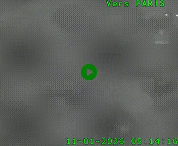 Caméra routière sur l'autoroute A20 au nord de Limoges, à la jonction avec la N520. Vue orientée vers Paris