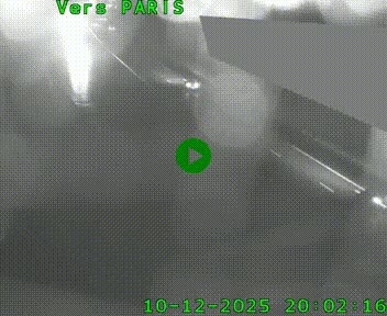 Caméra routière sur l'autoroute A20 à Saint-Pardoux-l'Ortigier, à la jonction avec l'A89. Vue orientée vers Paris