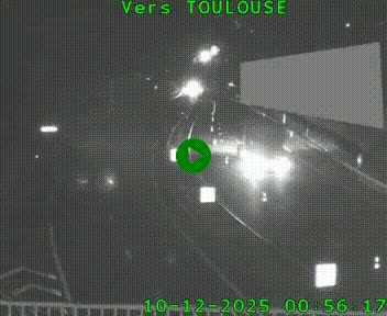 Caméra routière sur l'autoroute A20 à Noailles, en périphérie de Brive-la-Gaillarde. Vue orientée vers Toulouse