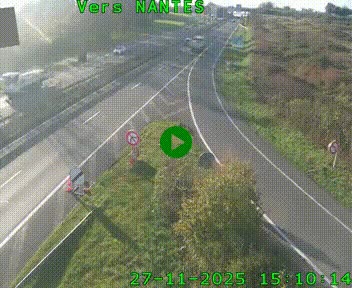Webcam N147 au nord de Poitiers et à la jonction avec la A10