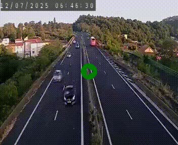 Caméra autoroute A75 à hauteur de Coudes, en direction de Clermont-Ferrand