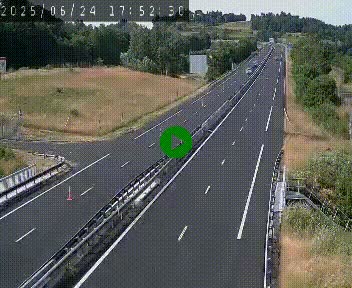 Caméra autoroutière France - A75, Coren, en direction de Montpellier