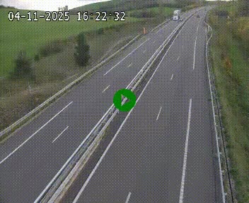 Caméra autoroutière France - A75, Montalies, à hauteur de Séverac-le-Chateau, en direction du viaduc de Millau