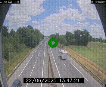 Webcam sur le périphérique de Rennes (N136) à hauteur du quartier Bréquigny, au sud de la ville