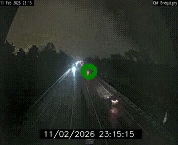 Webcam sur le périphérique de Rennes (N136) à hauteur du quartier Bréquigny, au sud de la ville