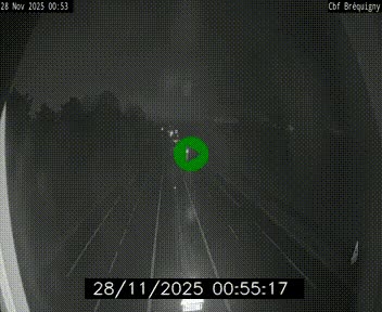 Webcam sur le périphérique de Rennes (N136) à hauteur du quartier Bréquigny, au sud de la ville