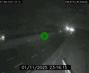Webcam sur la N165 à hauteur de Savenay, au nord-ouest de Nantes en direction de la Bretagne