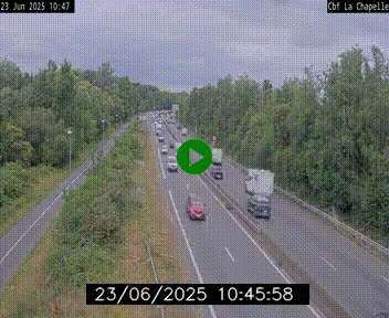 Webcam sur le périphérique de Nantes (N844) à hauteur de Porte de la Chapelle, au nord de la ville