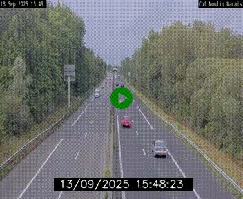 Webcam sur le périphérique de Nantes (N844) entre la Porte de Saint-Luce et la Porte d'Anjou, à l'est de la ville
