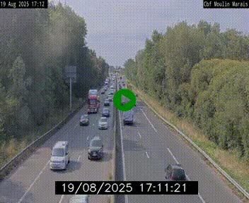 Webcam sur le périphérique de Nantes (N844) entre la Porte de Saint-Luce et la Porte d'Anjou, à l'est de la ville