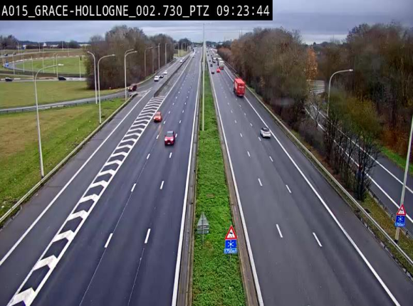 Caméra trafic Belgique - Grâce-Hollogne - E42, jonction avec A604, direction Loncin/Aéroport de Liège -  BK 3.2