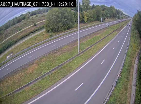 Webcam autoroute Belgique - Hautrage - E19 - BK 71.7