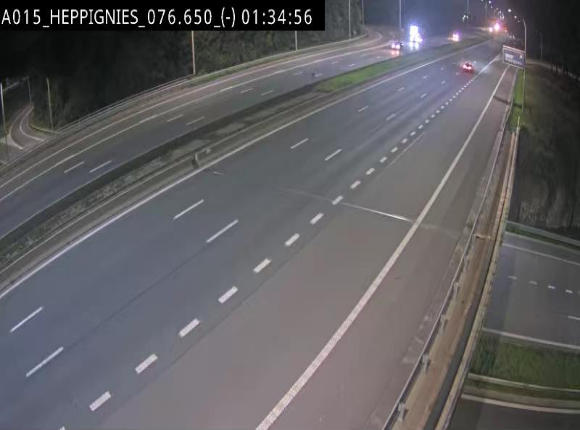 Webcam autoroute Belgique - Heppignies - E42 direction Namur - BK 76.4