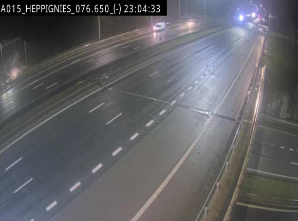 Webcam autoroute Belgique - Heppignies - E42 direction Namur - BK 76.4