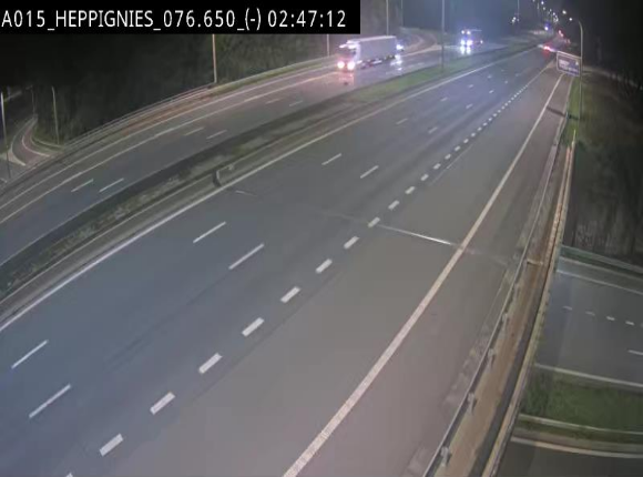 Webcam autoroute Belgique - Heppignies - E42 direction Namur - BK 76.4