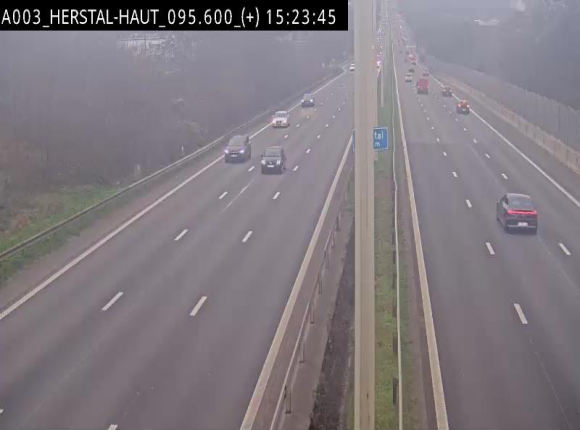 Webcam autoroute Belgique - Herstal - E40 direction Aix-la-Chapelle - BK 97