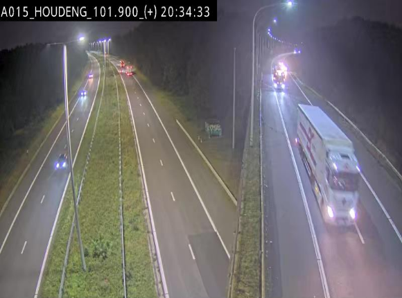 Webcam autoroute Belgique - Houdeng-Goegnies - Jonction E19/E42 direction Tournai/Mons - BK 101.85