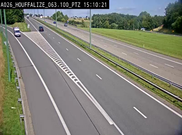Caméra autoroute Belgique - Houffalize, E25 direction Liège