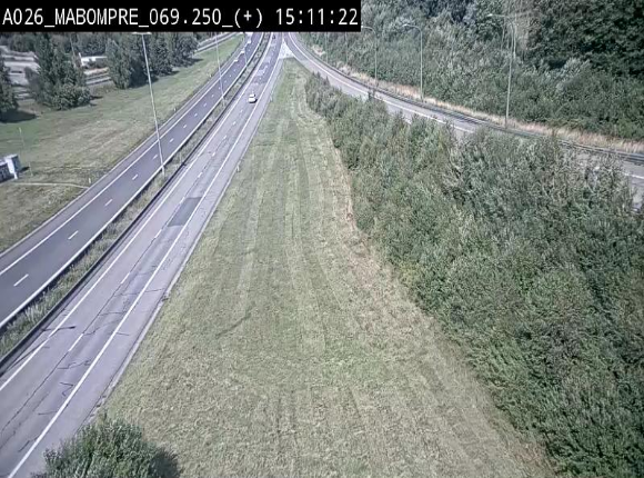Webcam E25 (A26) à Mabompré. Vue orientée vers le Luxembourg
