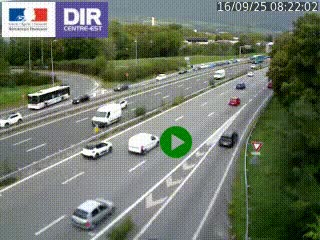 Webcam sur la Nationale 201 à hauteur de la sortie Chambéry-Nord, avant à la jonction entre l'A41 et l'A43, en direction de Lyon