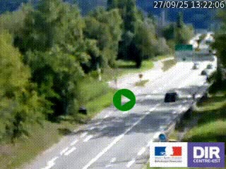 Webcam info trafic à proximité de Vizille sur la N85, au niveau du point de vue du Saut du Moine à Champagnier