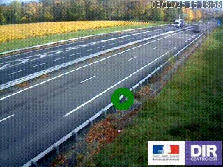 Webcam autoroute sur l'A77 à hauteur de Pouilly-sur-Loire en direction de Nevers