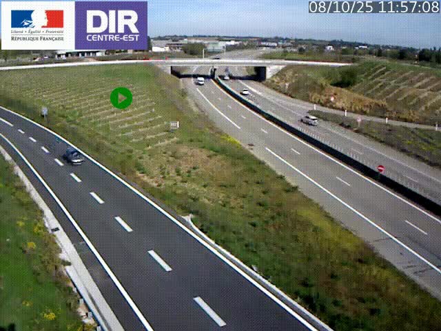 Webcam sur le contournement de Valence, sur la Nationale 7, caméra orientée vers Lyon
