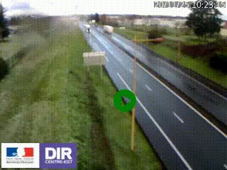 Webcam à Mably, à proximité de Roanne en direction de Moulins sur la N7