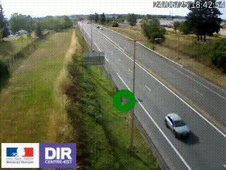 Webcam à Mably, à proximité de Roanne en direction de Moulins sur la N7