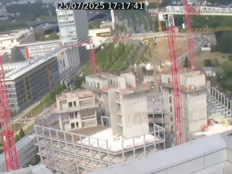 Webcam sur l'avenue John Fitzgerald Kennedy (N51) avec vue orientée vers le Findel