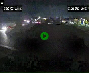 Webcam en périphérie de Chartres sur la N123, à hauteur de Luisant. Vue orientée vers Chartres