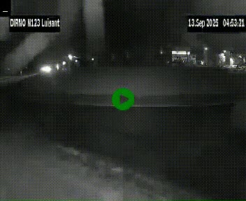 Webcam en périphérie de Chartres sur la N123, à hauteur de Luisant. Vue orientée vers Chartres