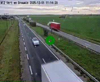 Webcam à hauteur de Vert-en-Drouais sur la N12, en périphérie de Dreux. Vue orientée vers Alençon