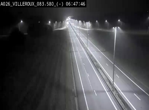 Webcam autoroute A26/E25 à hauteur de Vaux-sur-Sûre, à la jonction avec la N85 en direction de Liège - BK 83.6