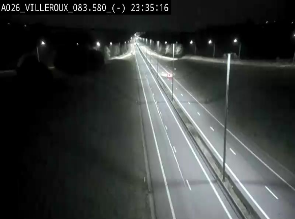 Webcam autoroute A26/E25 à hauteur de Vaux-sur-Sûre, à la jonction avec la N85 en direction de Liège - BK 83.6