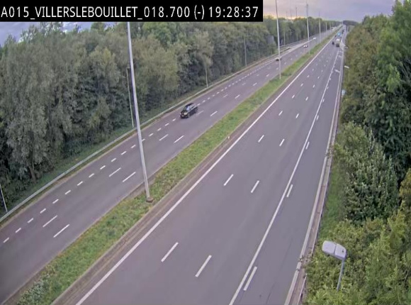 Webcam autoroute Belgique - Villers-le-Bouillet - E42 direction Liège - BK 18.7