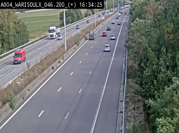 Webcam autoroute Belgique - Warissoulx - E411 - BK 46.2