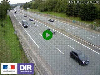 Webcam routière à Saint-Etienne-Terrenoire sur la RN88 avant la jonction entre l'A72 et le Boulevard Périphérique de Saint-Etienne
