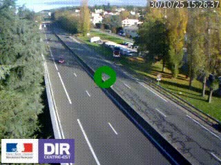 Webcam routière à Le Chambon-Feugerolles sur la RN88 entre Firminy et Saint-Etienne