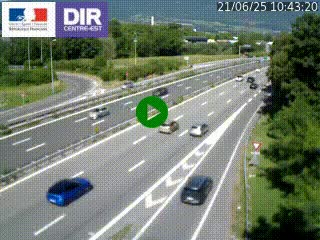 Caméra routière à hauteur de la sortie 15 Chambéry-centre au PK 4,103 en direction d'Albertville