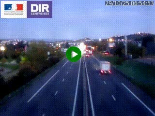 Caméra autoroute à Saint-Etienne (Les Littes) à hauteur du Ikea Saint-Etienne sur l'A72 en direction de Roanne