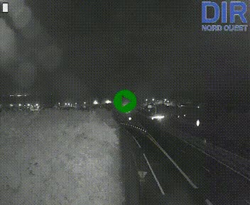 Webcam au début de l'A84 sur le périphérique Ouest de Caen (N814) à hauteur de la sortie 9, Porte de Bretagne