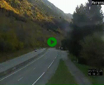 Webcam Ax-les-Thermes sur N20, en direction d'Andorre