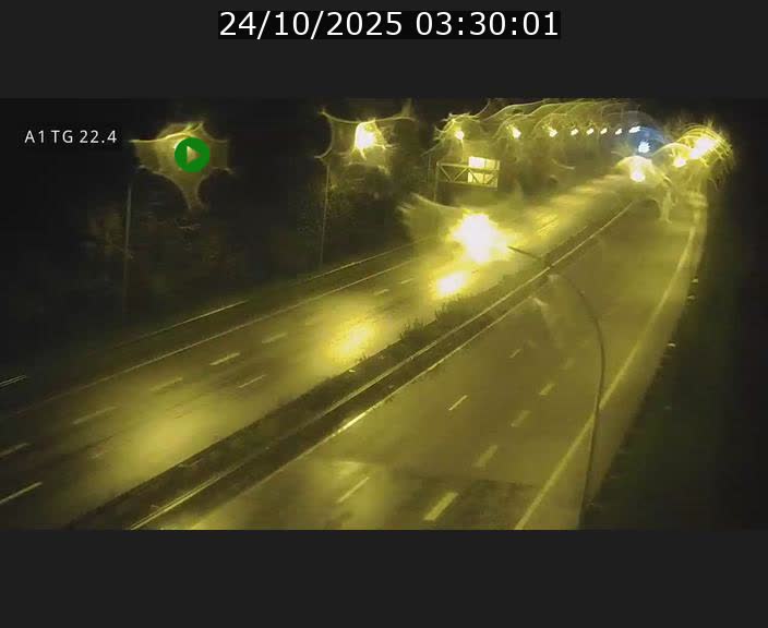 Traffic live webcam Luxembourg Flaxweiler - A1 direction Luxembourg - BK 22.4