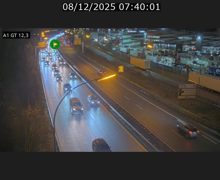 Traffic live webcam Luxembourg Senningerberg - A1 direction Allemagne - BK 12.3