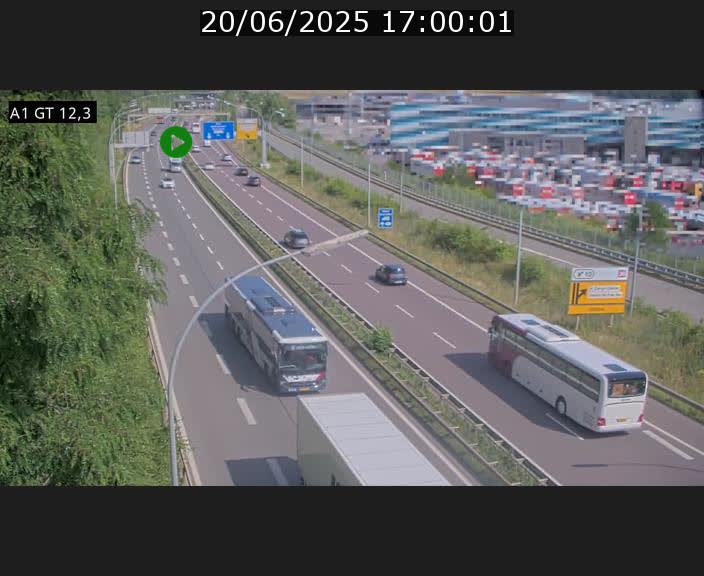 Traffic live webcam Luxembourg Senningerberg - A1 direction Allemagne - BK 12.3