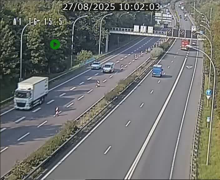Traffic live webcam Luxembourg Munsbach - A1 direction Luxembourg - BK 15.5