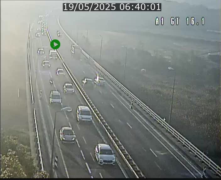 Traffic live webcam Luxembourg Niederanven - A1 direction Allemagne - BK 16.1